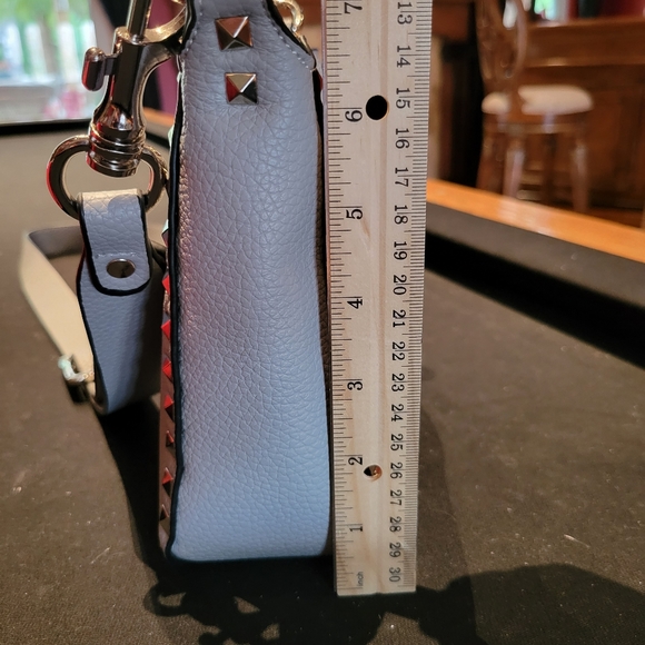 Crossbody bag blue purse. - Picture 4 of 11